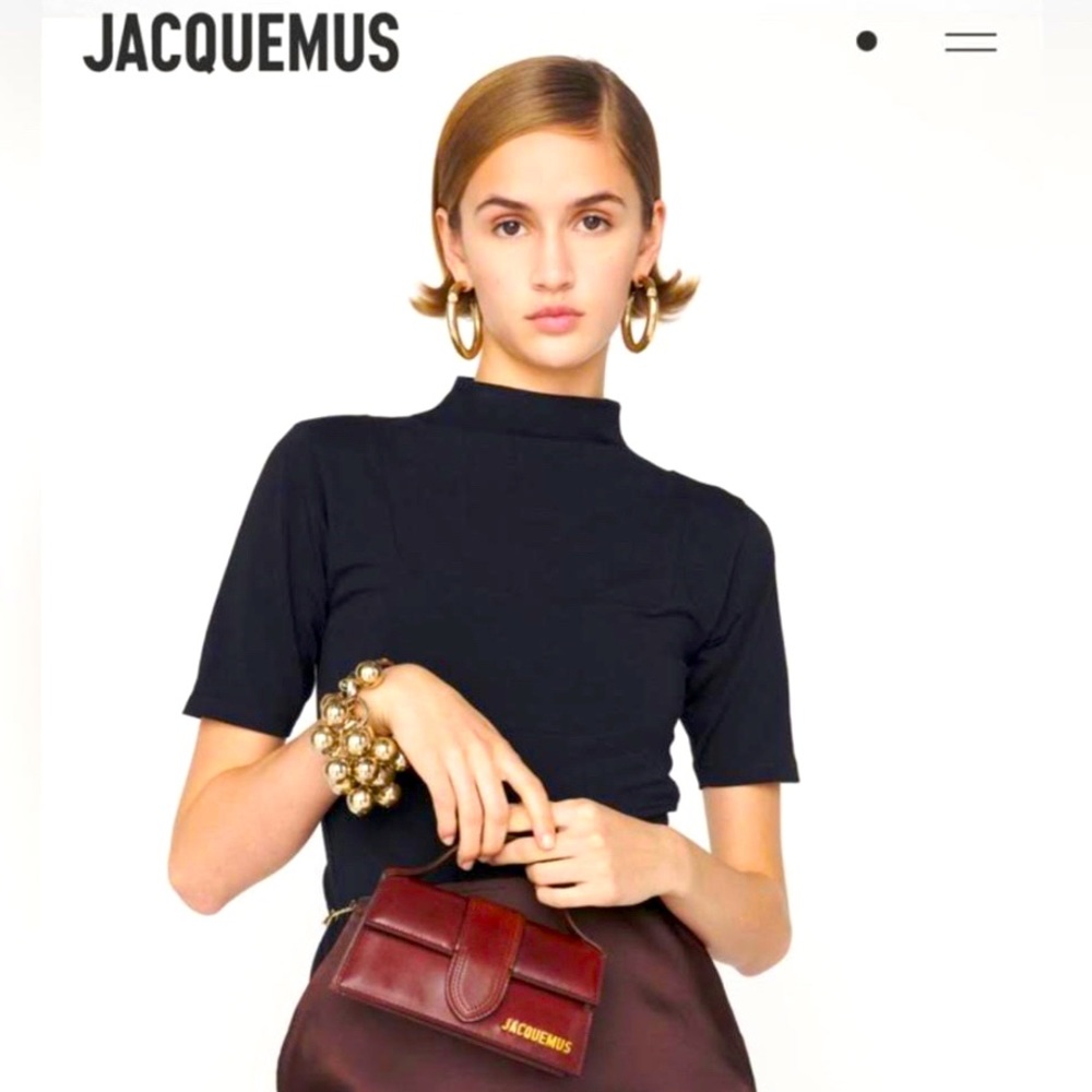 Jacquemus Red Brown La Montagne 'Le Bambino' Clutch Small Bag Purse
